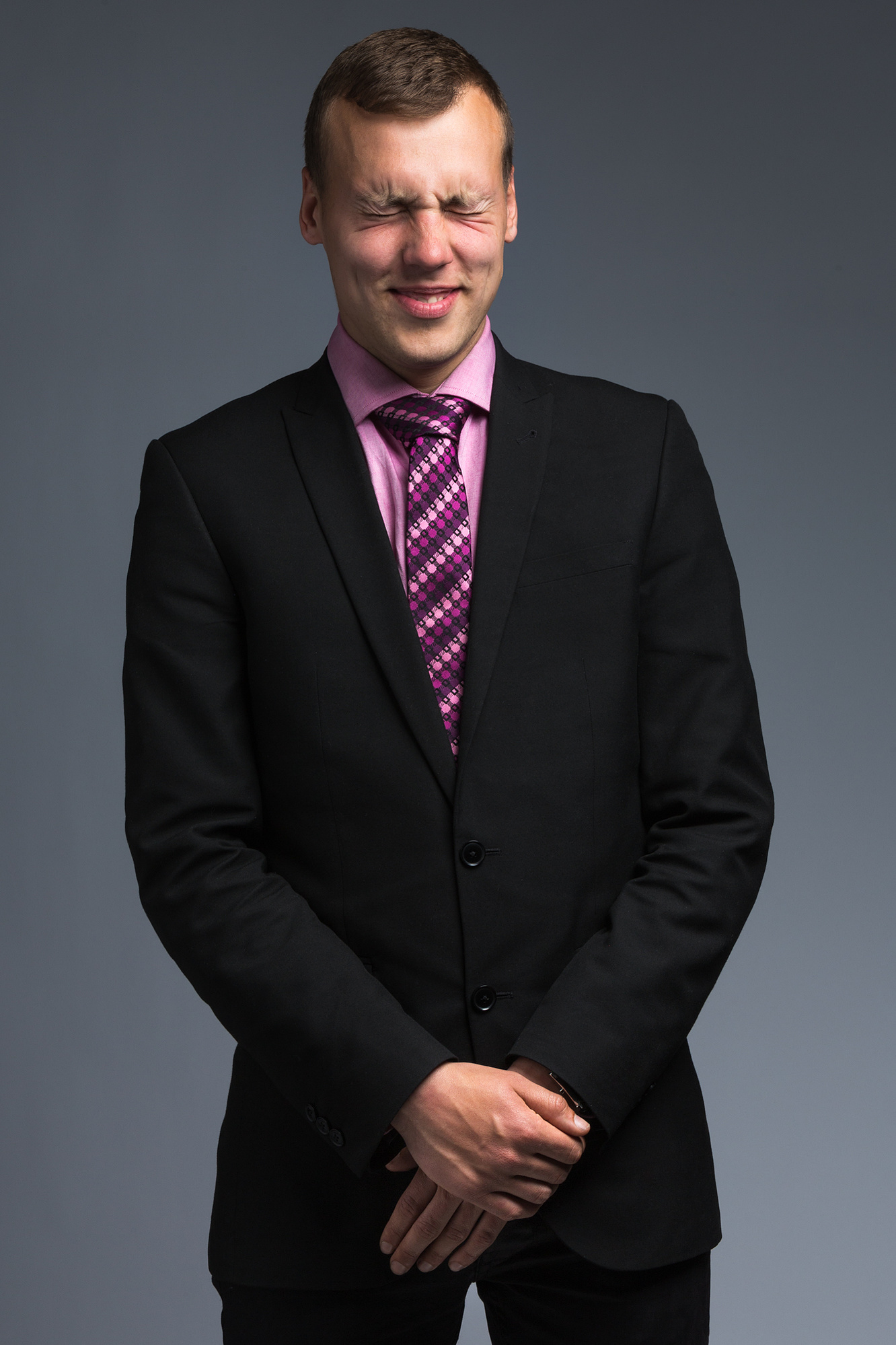 portrait of businessman smiling